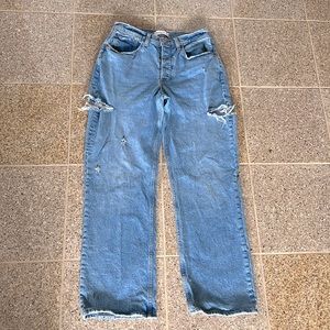 Abercrombie & Fitch Curve Love Low Rise 90s Baggy Jean